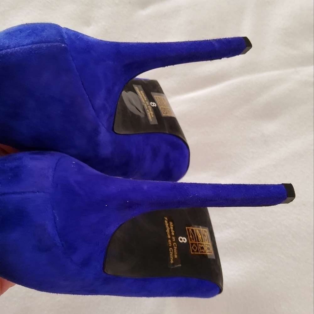 Jeffrey Campbell California Suede Heels Size 8 - Picture 5 of 10